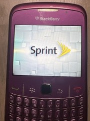 BlackBerry Curve 8530 Smartphone Royal Purple Sprint Tested Works Scratched Used
