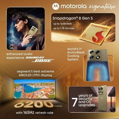 MOTOROLA Signature 5G 256GB / 512GB / 1 TB Global Unlocked No Tariffs to USA