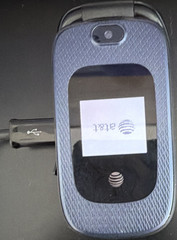 AT&T Z222 Flip Phone 128GB 3G Prepaid Blue/Black Single SIM Built-In Rear Camera