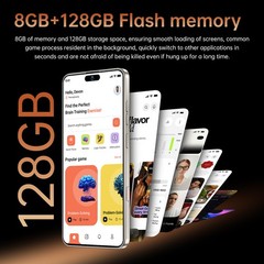 Unlocked G17 Pro Max 128G Dual Sim 5G Cell Phone Smartphone Android 15