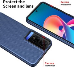 for TCL 50 XE 5G Phone Case, Military Grade Full Body Rugged cover Blue