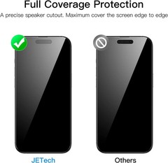 3PCS Full Coverage Screen Protector for iPhone 14 Pro Max 6.7 Inch Case Friendly