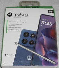 Motorola Moto G Stylus 5G 2025 128GB 50MP Cricket Wireless Prepaid Blue NEW