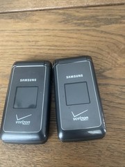 Flip Phone 25MB SCH U320 Black/Silver Preowned Lot Of 2 Untested Verizon!