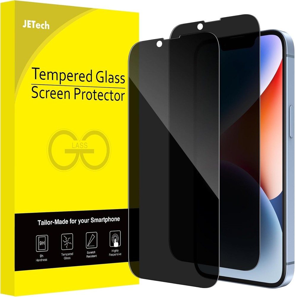 2PCS Privacy Full Coverage Screen Protector for iPhone 17e 16e 14 6.1 Inch Anti-