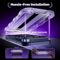 2PCS Screen Protector for iPhone 17 Pro Max 6.9 Inch Military-Grade Case Friendl