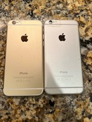 Apple iPhone 6 A1549 Gold & Silver Lot of 2 Disabled Connect to iTunes