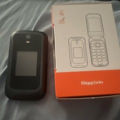 Giggizino Gigg Izzio 4G Flip Phone Black 512MB 2MP Camera GSM 850