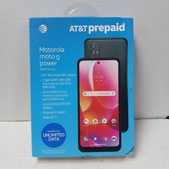AT&T Prepaid Motorola Moto G Power (64GB) 6.5” 50MP 64GB – Dark Grove – {SEALED}