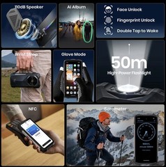 6.78″ FOSSiBOT F113 5G Rugged Smartphone Android 15 Night Vision Outdoor 36+256G
