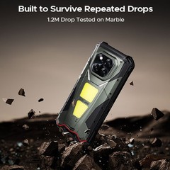 DOOGEE V MAX PLAY 5G Projector Rugged Phone Android Mobile 1200LM Camping Light