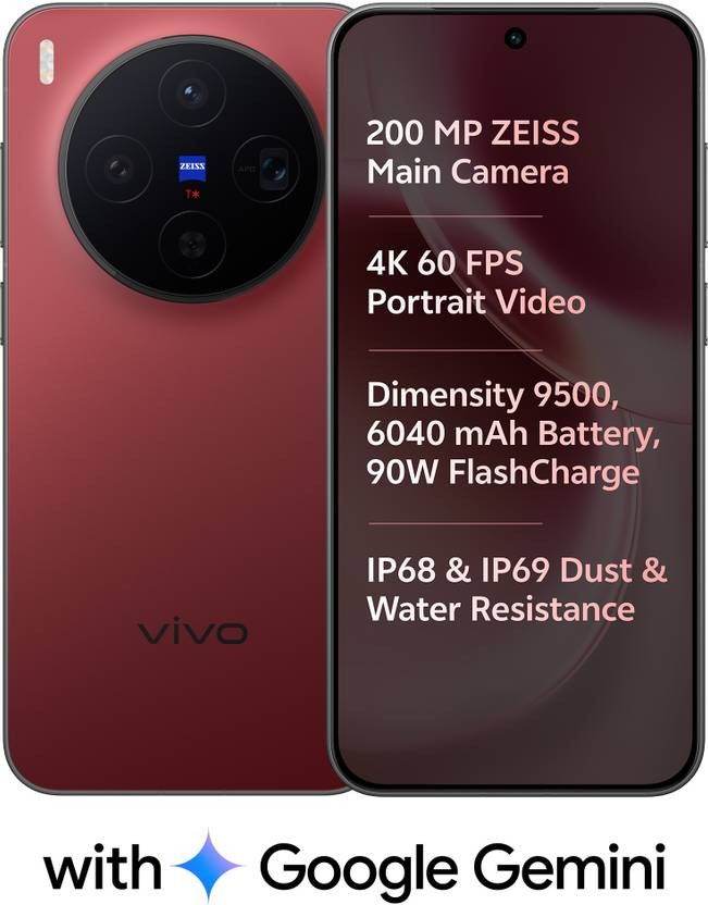vivo X300 (Summit Red, 512 GB) (12 GB RAM) Global Version No Tariff To USA
