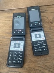 Flip Phone 25MB SCH U320 Black/Silver Preowned Lot Of 2 Untested Verizon!