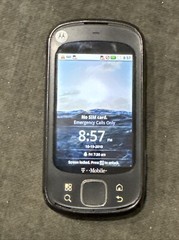 Motorola Cliq XT Black MB501 (T-Mobile) Cell Phone Used TEST ITEM Fair Condition