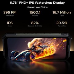 DOOGEE V MAX PLAY 5G Projector Rugged Phone Android Mobile 1200LM Camping Light