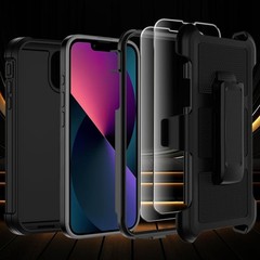 1. For iPhone 13 Case Military Grade Anti-Drop Shockproof Defender Bumper Cover