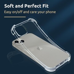 Designed for iPhone 15 Case 6.1-Inch, Anti-Scratch Clear Shockproof Bumper Cover