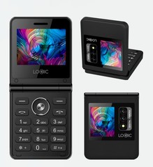 Logic Z1L 4G voLTE Flip Phone UNLOCKED* Dual Sim Black