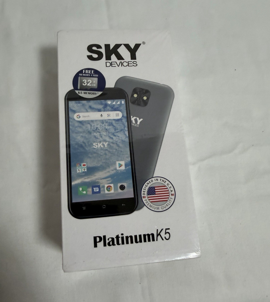 SKY Devices Platinum K5 5″ 8GB 1GB Android 10 Go Dark Grey Unlocked