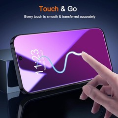 3PCS Gradient Colorful Privacy Screen Protector & Camera Lens Protector for iPho