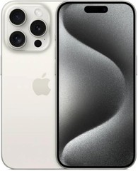 Apple iPhone 15 Pro 128GB White Titanium Unlocked – Very Good Refurbished