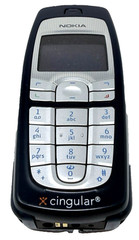 Retro 2004 Nokia 6010 Silver Blue (Cingular) Cellular Bar Phone Great 4 Content