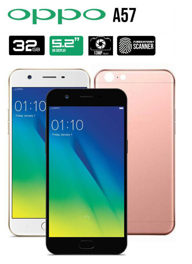 F3 Lite Oppo A57 (2016) Dual SIM 3GB RAM 32GB ROM 5.2″ Android 13.0MP Smartphone