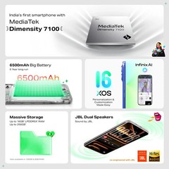 Infinix Note Edge (Lunar 6GB/128GB) MediaTek Dimensity 7100 NFC Global Version.
