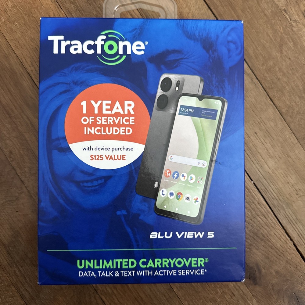 BLU View 5 B160V 64GB TracFone Locked 6.5″ Smartphone Android Dual Camera 13MP