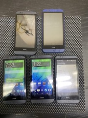 Lot Of 5 HTC Phones For Parts/repair Not- Not Fuctional P6