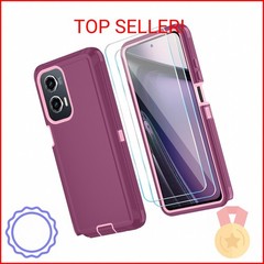 Qinmay Phone Case for Motorola Moto G Stylus 5G 2024 Case with HD Screen Protect