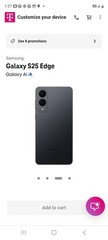 Samsung Galaxy S25 Edge Smartphone 6.7″ 256GB For T-Mobile Titanium Jetblack