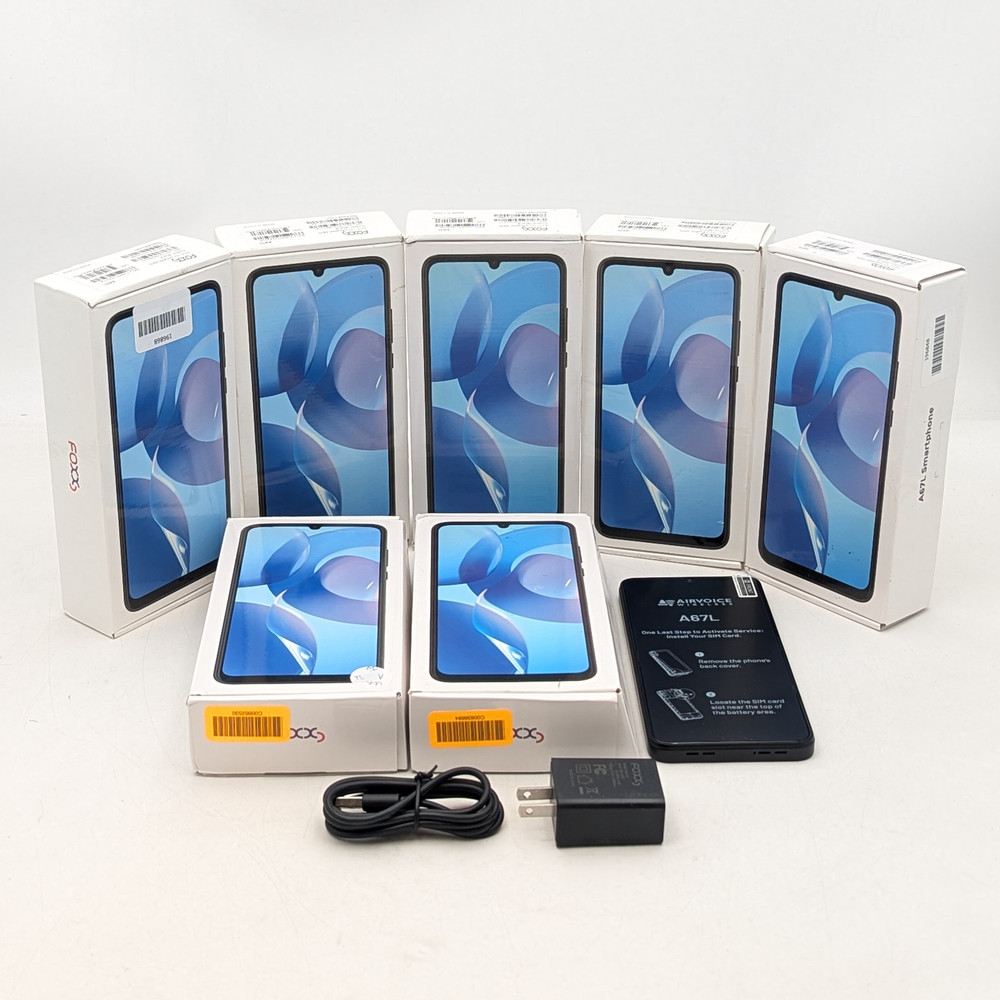 Foxx/FoxxD A67L Smartphone 32GB | Black | UNKNOWN CARRIER | Lot of 7