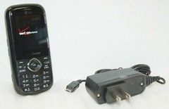 LG VN250 Cosmos Verizon BLACK Cell Phone 1.3 MP Slider Qwerty 1xRTT Grade B