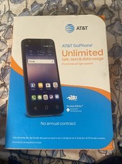 New AT&T GoPhone Unlimited Alcatel Ideal 6GB Android No contract