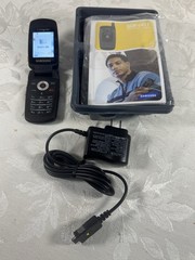 Samsung SGH-C417 Cingular Flip Phone Y2K Manual Tested Works