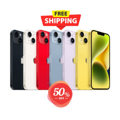 Apple iPhone 14 128GB 256GB Unlocked Verizon Red Blue Purple Midnight