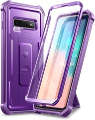 Heavy Duty Shockproof Case for Samsung Galaxy S10, Kickstand & Built-in Screen P