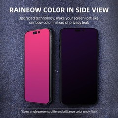 iPhone Air Gradient Color Tempered Glass Privacy Screen Protector, Anti Blue Lig