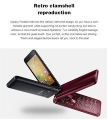 Original Samsung Galaxy Folder2 SM-G1650 2-SIM WIFI 8MP LTE GSM Unlocked Phone