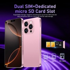 I16 Pro Max 5G Unlocked Cell Phone 8+256GB Smartphone Android 14 Dual SIM Mobile