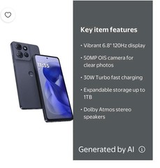 Motorola Moto G 5G (2025) 128GB XT2513-1 Gray Consumer Cellular – New Sealed