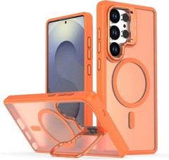 Translucent Slim Magnetic Case in Orange for Samsung Galaxy S26 Ultra 2026, Kick