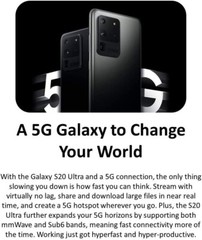 Samsung Galaxy S20 Ultra 128GB 12GB RAM SM-G988U Black Gray (Unlocked)- Original