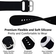 Silicone Band Compatible with Apple Watch Bands Women 38-49mm, Wristband with Ch