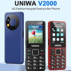 2.4″ 4G Mobile Dual SIM Big Button FM Radio Cell Phone SOS Keyboard UNIWA V2000