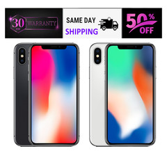 Apple iPhone X 256GB Unlocked – Space Gray/Silver | T-Mobile, Verizon, 64GB