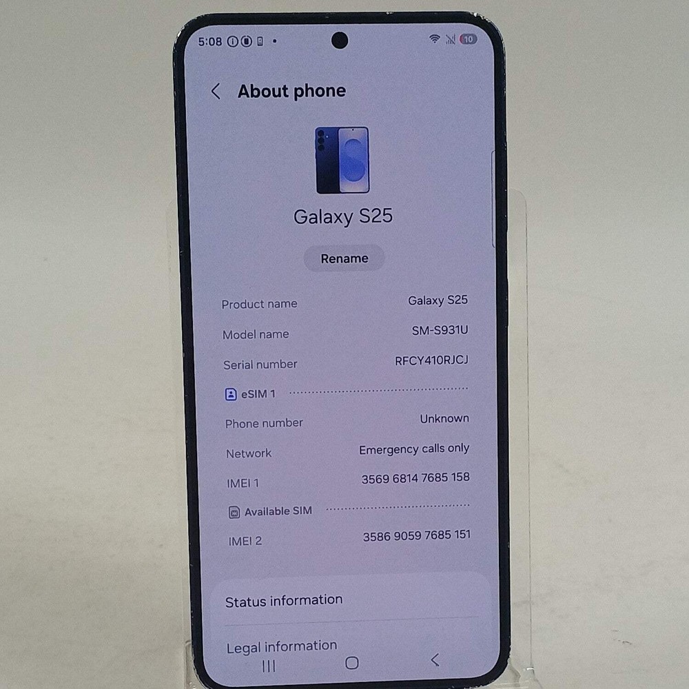 Verizon Samsung Galaxy S25 12GB RAM 128GB SM-S931U Navy