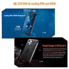 Blackview BV8900 Rugged Smartphone Thermal Image Camera 16GB+256GB 10000mAh 64MP