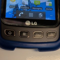 LG Optimus S Sprint Android Smartphone 3.2MP 512MB Black Used